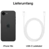 Apple iPhone 16e 128GB Schwarz Neuware / OVP