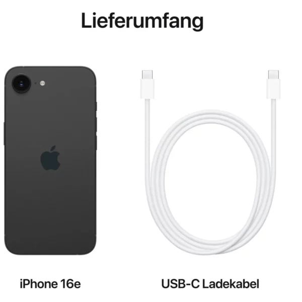 Apple iPhone 16e 128GB Schwarz Neuware / OVP